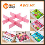 Drawer Organizer Board Storage Box | Adjustable Clapboard Divider Set | 4 Pcs - Image 4