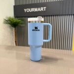 Light Blue Stanley 40 Oz Stainless Steel Tumbler | Leak-Proof Vacuum Insulated Travel Mug | Hot & Cold - Image 6