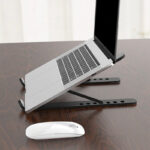 Plastic Foldable & Portable Laptop Stand | Lightweight Adjustable Laptop Holder | High-Quality ABS - Image 2