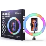 MJ36 RGB LED Ring Light 36cm with 16 Colors, Brightness Control & Phone Holder - Image 2