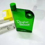 Green Ultra Slim Notebook Style Water Bottle 380ml | Portable Memo Bottle for Travel, School & Office - Image 5