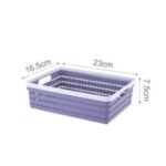 Multi-Purpose Woven Plastic Storage Basket with Handles Organizer Bin for Office, Pantry, and Home - Image 3