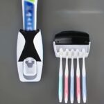 Automatic Toothpaste Dispenser Set with Wall-Mounted Toothbrush Holder | Touch-Free Bathroom Organizer - Image 7