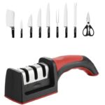 3-in-1 Knife Sharpener Set with Ceramic Peeler | 3-Stage Blade Restorer - Image 9