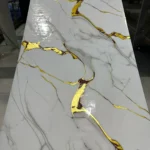 White, Grey & Gold | Marble Sheet Sticker 60x200cm | Waterproof Self-Adhesive PVC Wallpaper for Furniture Walls - Image 3