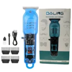 Daling Transparent LCD Electric Hair Trimmer | USB Rechargeable | Professional Grooming | FR-D-8268 - Image 7