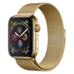 Gold | Apple Watch Milanese Magnetic Loop Strap | Stainless Steel Band  | 42mm / 44mm / 45mm - Image 4