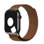 Coffee Color | Apple Watch Milanese Magnetic Loop Strap | Stainless Steel Band  | 42mm / 44mm / 45mm - Image 3