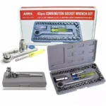 40pcs Aiwa Socket Wrench Tool Kit | Durable Stainless Steel Multi-Purpose Repair Set - Image 8