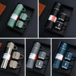 3 Cup 500ML Double-Layer Stainless Steel Vacuum Flask Set | Hot & Cold | Travel Thermos - Image 10