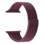 Plum | Apple Watch Milanese Magnetic Loop Strap | Stainless Steel Band  | 42mm / 44mm / 45mm - Image 4