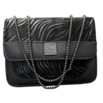Luxury Women’s Shoulder Bag in Charcoal Black Faux Leather for Casual, Work, and Formal Use - Image 3