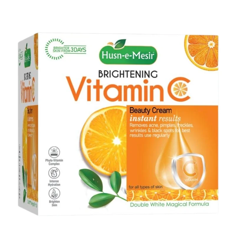 1_1759743510.webp Husn e Mesir Vitamin C Brightening Cream Natural Glow Anti-Blemish Deep Action Formula for Radiant Skin - Image 1
