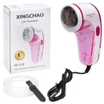 XINGCHAO Lint Remover AD-218 Pink White Portable Fabric Shaver USB Rechargeable with 3 Steel Blades - Image 5