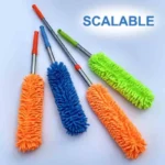 Flexible Micro-Fiber Duster With Telescopic Stainless Steel Handle | Fan & Home Cleaning | Random Colors - Image 8