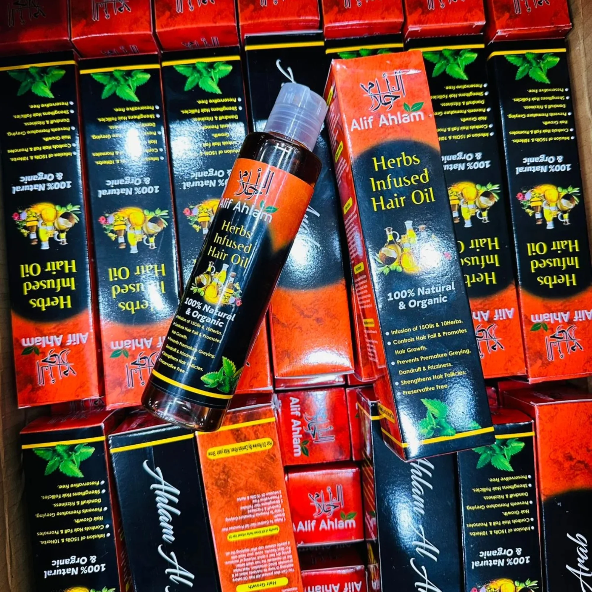 29_1756988189.webp Alif Ahlam Herbs Infused Hair Oil | 100% Natural Organic Oils & Herbs - Image 1