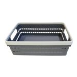 Multi-Purpose Woven Plastic Storage Basket with Handles Organizer Bin for Office, Pantry, and Home - Image 2