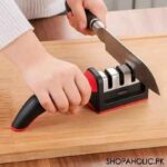 3-in-1 Knife Sharpener Set with Ceramic Peeler | 3-Stage Blade Restorer - Image 8