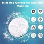 Portable USB Mini Turbo Washer | Ultrasonic Travel Washing Machine for Socks, Underwear & Dishes - Image 6