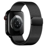 Black | Apple Watch Milanese Magnetic Loop Strap | Stainless Steel Band  | 42mm / 44mm / 45mm - Image 4
