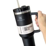 Black Stanley 40 Oz Stainless Steel Tumbler | Leak-Proof Vacuum Insulated Travel Mug | Hot & Cold - Image 5