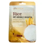 Pack of 2 | O’Mayln Rice Facial Mask | Anti-Wrinkle, Brightening & Hydrating Sheet Mask - Image 4