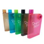Green Ultra Slim Notebook Style Water Bottle 380ml | Portable Memo Bottle for Travel, School & Office - Image 2