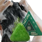 Nature Triangle Shampoo Bar | Plant-Based Herbal Hair Growth Soap | Calming, Strengthening & Eco-Friendly - Image 8