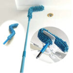 Flexible Micro-Fiber Duster With Telescopic Stainless Steel Handle | Fan & Home Cleaning | Random Colors - Image 2