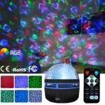 Q6 Mini LED Starry Projection Light with Remote Control | USB Galaxy Night Lamp - Image 5