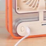 Portable USB Air Cooler Fan – 3-Speed, Mist Spray, Rechargeable | Random Color - Image 8