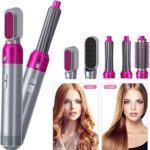 5-in-1 Electric Hair Dryer Brush Kit | Blow Dryer, Straightener, Curler & Volumizer Styling Tool - Image 8