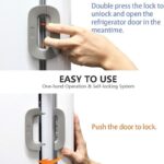 Child Safety Refrigerator Lock | Baby Proof Double Button Fridge Lock White & Grey - Image 6