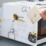 Oven & Microwave Cover | Waterproof Oil Dust Protector with Double Side Pockets - Image 5