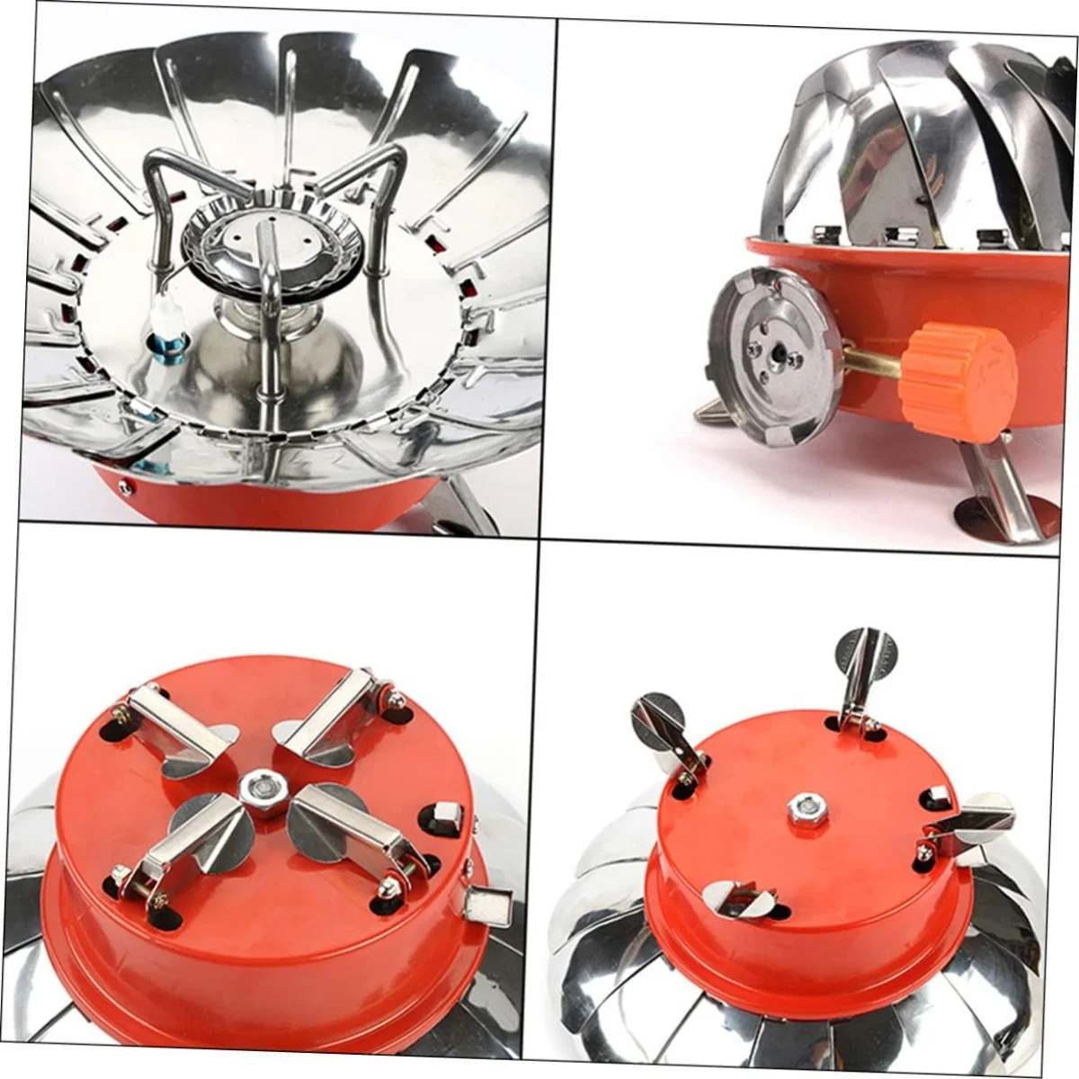 3_1755626215.webp Portable Windproof Camping Stove (Without Gas Bottle) | Stainless Steel Outdoor Stove - Image 1