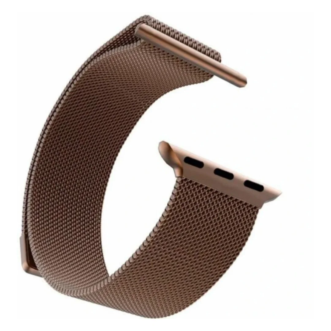 3_1756212671.webp Coffee Color | Apple Watch Milanese Magnetic Loop Strap | Stainless Steel Band | 42mm / 44mm / 45mm - Image 1