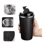 Black 510ML Stainless Steel Vacuum Insulated Thermos Flask Travel Mug with Temperature Display - Image 2