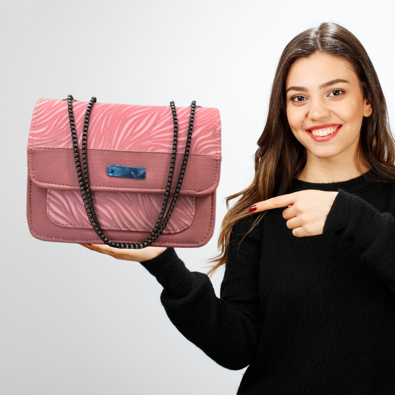 3_1758779758.jpg Luxury Women’s Shoulder Bag in Pink Faux Leather for Casual, Work, and Formal Use - Image 1