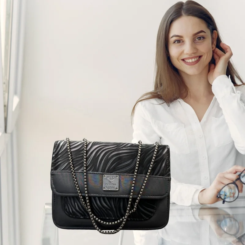 3_1758780285.webp Luxury Women’s Shoulder Bag in Charcoal Black Faux Leather for Casual, Work, and Formal Use - Image 1