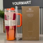 Orange Barbie Stanlay Tumbler | H2.0 Tumbler 1.18L Limited Edition Double Wall Vacuum Insulated - Image 3