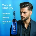 ECRIN Cool Styling Hair Gel 280ml with Active Collagen Strong Hold & Cool Fresh Effect - Image 6
