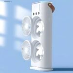 Mini Double Head Mist Fan with LED Light & Humidifier | Portable USB Air Cooler for Home Office Travel - Image 7
