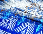 Azure 4Pcs Cotton Printed Bedsheet Set | Soft, Breathable & Elegant Bedding - Image 3