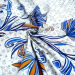 Azure 4Pcs Cotton Printed Bedsheet Set | Soft, Breathable & Elegant Bedding