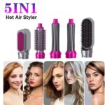 5-in-1 Electric Hair Dryer Brush Kit | Blow Dryer, Straightener, Curler & Volumizer Styling Tool - Image 7