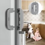 Child Safety Refrigerator Lock | Baby Proof Double Button Fridge Lock White & Grey - Image 7