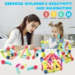 25 Pcs Magnetic Building Blocks Set | STEM Educational Rods & Balls Toy for Kids - Image 2