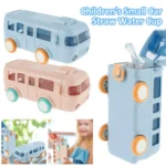 Bus Shape School Water Bottle | 500ml | With Strap | Cute & Leak-Proof | Random Color - Image 5