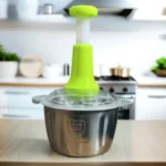 2L Manual Food Chopper | Stainless Steel Bowl & 4 Sharp Blades