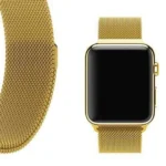 Gold | Apple Watch Milanese Magnetic Loop Strap | Stainless Steel Band  | 42mm / 44mm / 45mm